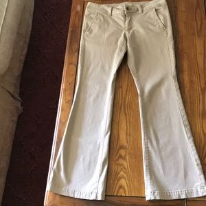 Khaki American eagle kick boot 6 short